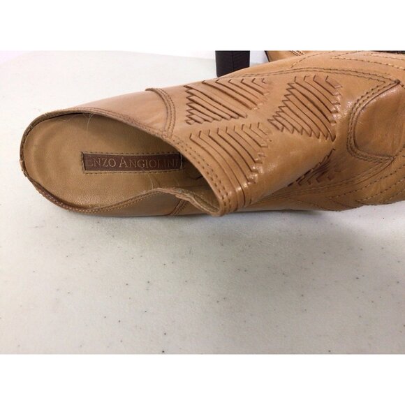 Enzo Angiolini Cowboy Boots Mule Heels Womens 6.5 - Picture 7 of 7